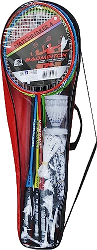 Sunflex Neoremix Matchmaker 4 Badminton-Set 4 Schläger Netz