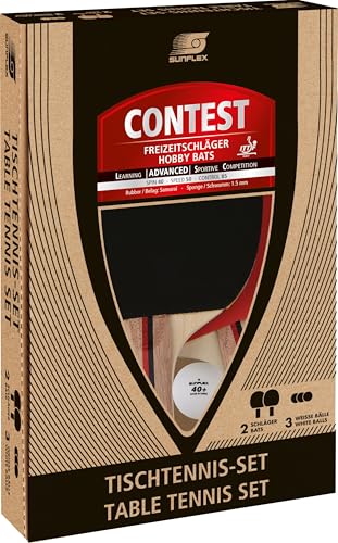 sunflex Prime Contest Set 2 Schläger + 3 Bälle