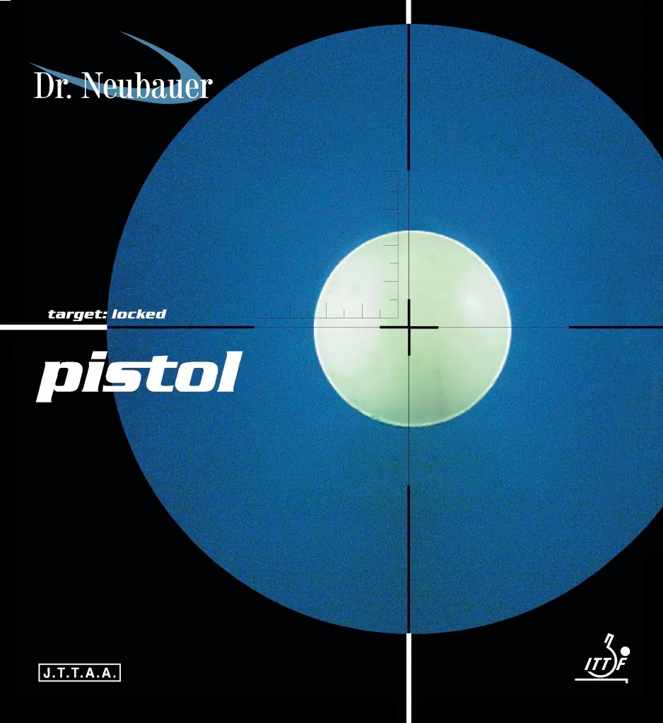 Dr. Neubauer Pistol Tischtennisbelag kurze Noppen Angriff