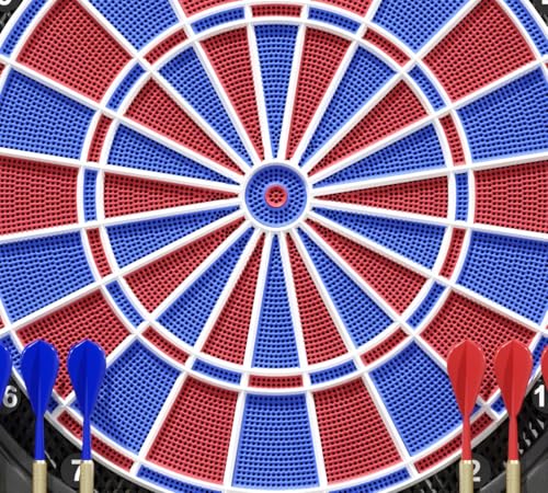 Carromco Striker-601 E-Dartscheibe 8 Spieler 36 Spiele