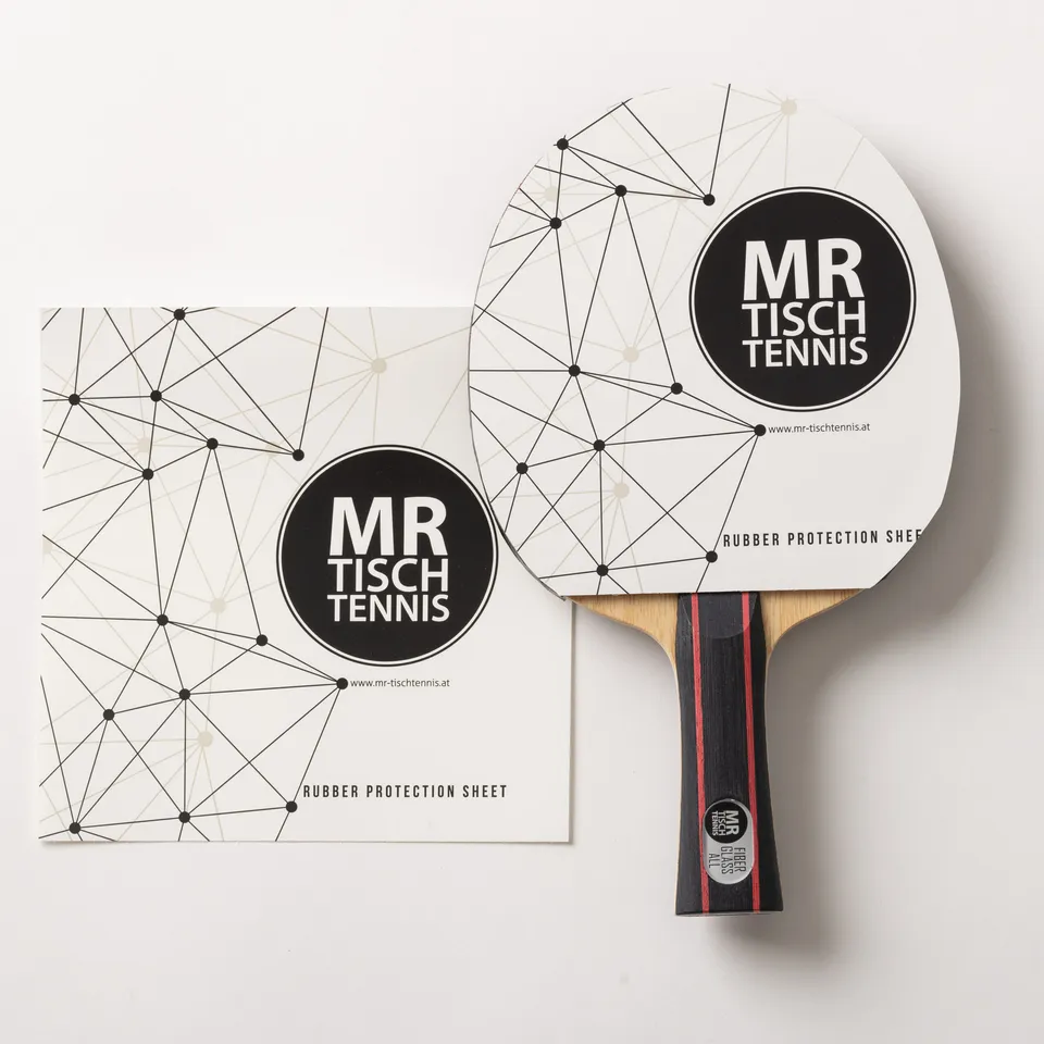 Mr. Tischtennis Belag-Schutzfolie klebrig 2 Stück