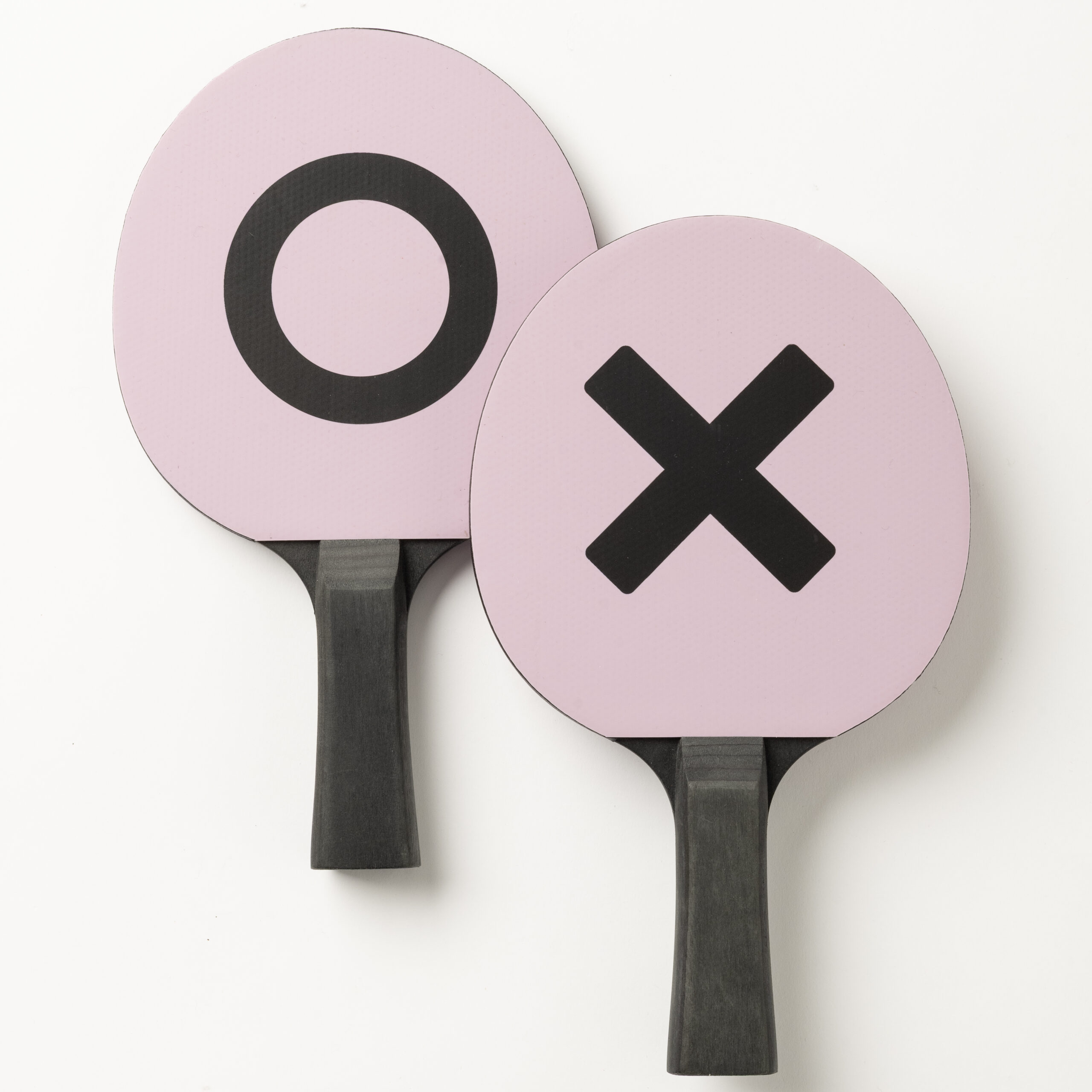 Mr. Tischtennis OX Rosa Tischtennisset 2 Schläger + Hülle