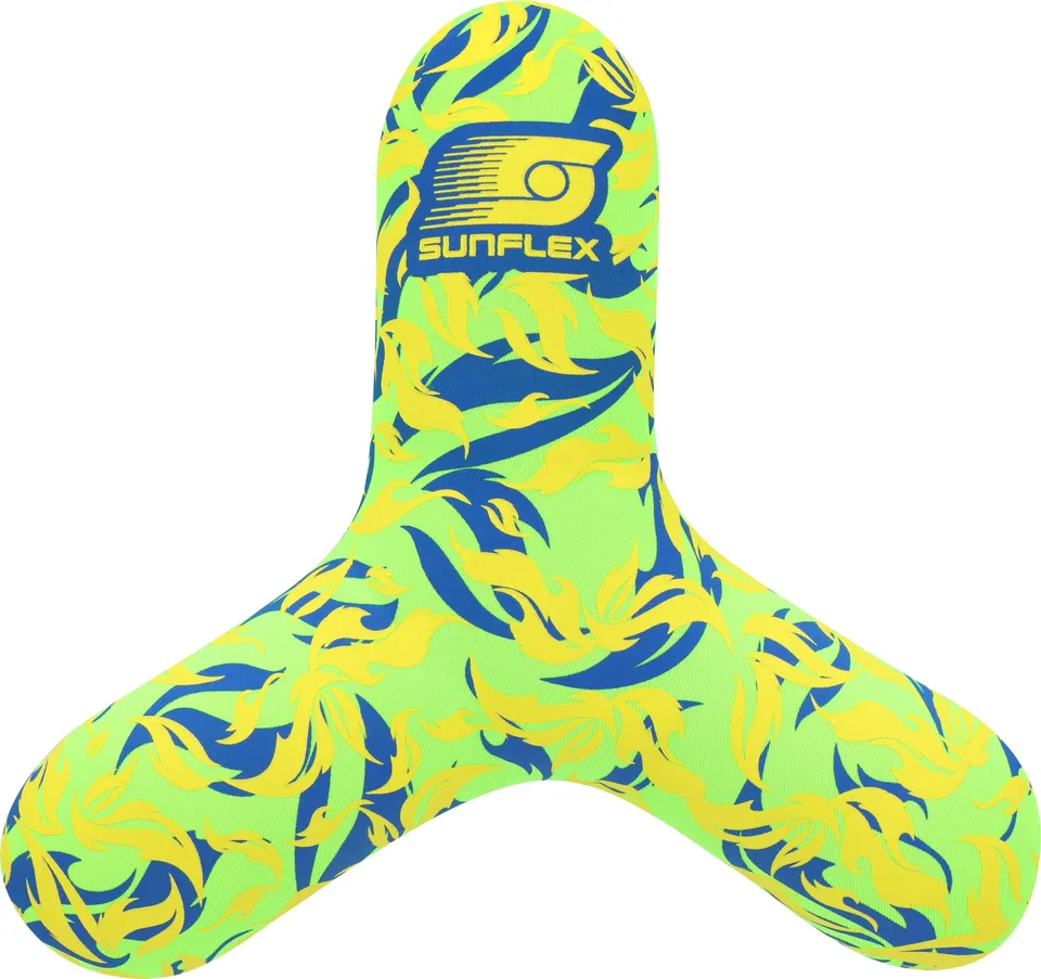 sunflex Flames Triangle Wurfscheibe Firegreen Neopren weich