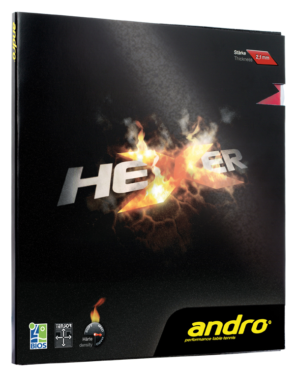 ANDRO Hexer Tischtennisbelag Topspin Tensor Rotation