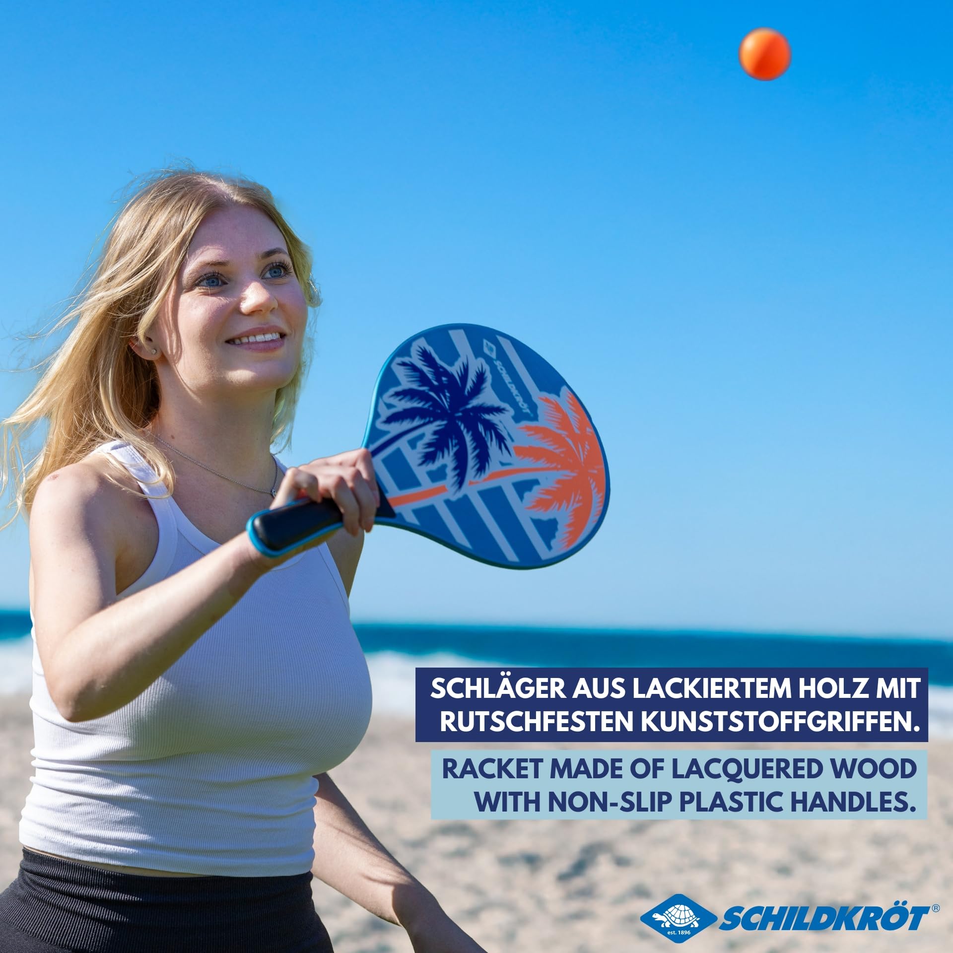 Schildkröt Outdoor Beach Paddle Ball Set Ocean 2er