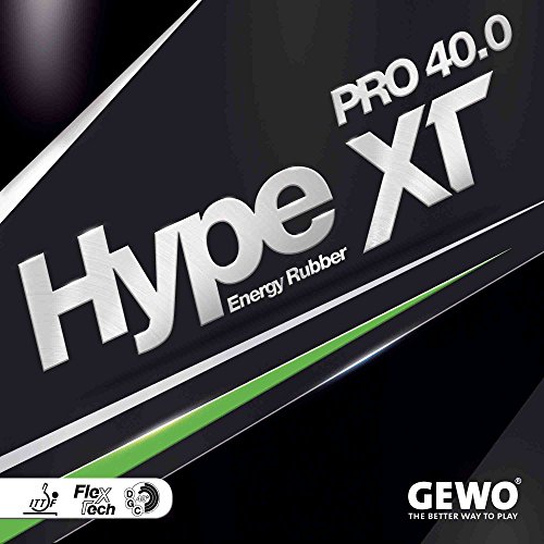 GEWO Hype XT Pro 40.0 Tischtennisbelag schwarz 1,9 mm Medium