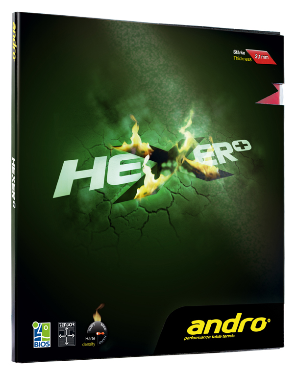 Andro Hexer+ Tischtennisbelag Katapult flacher Absprung