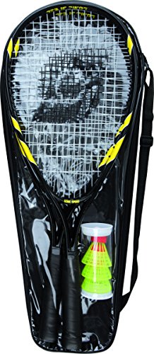 sunflex Sonic Speed Badmintonset Alu schwarz/gelb