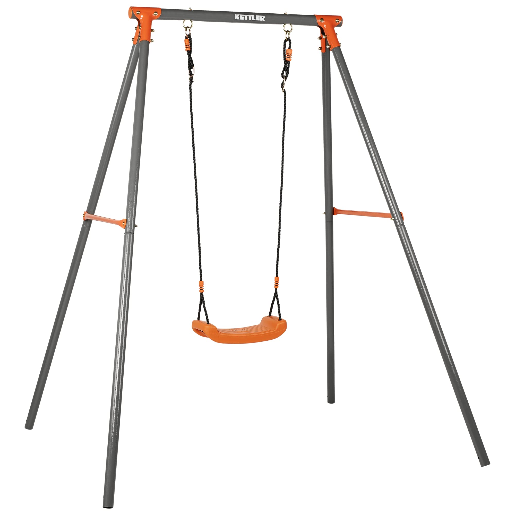 Kettler Single Einzelschaukel Metall grau orange 50 kg