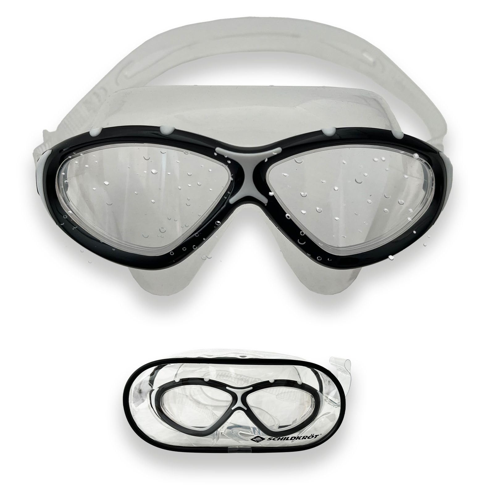 Schildkröt Outdoor Java Schwimmbrille transparent-schwarz Anti-Fog