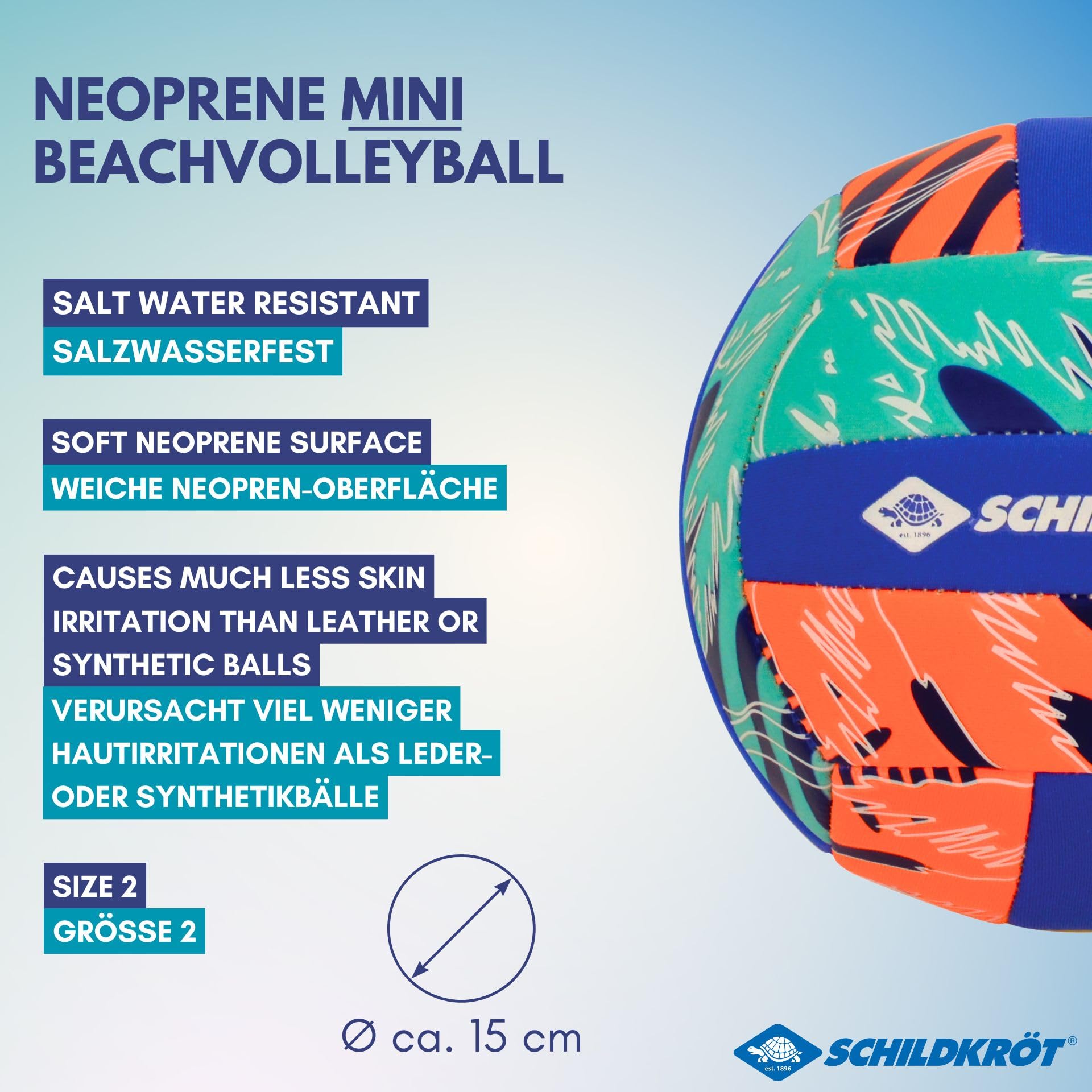 Schildkröt Outdoor Mini-Beachvolleyball G2 Neopren 15cm