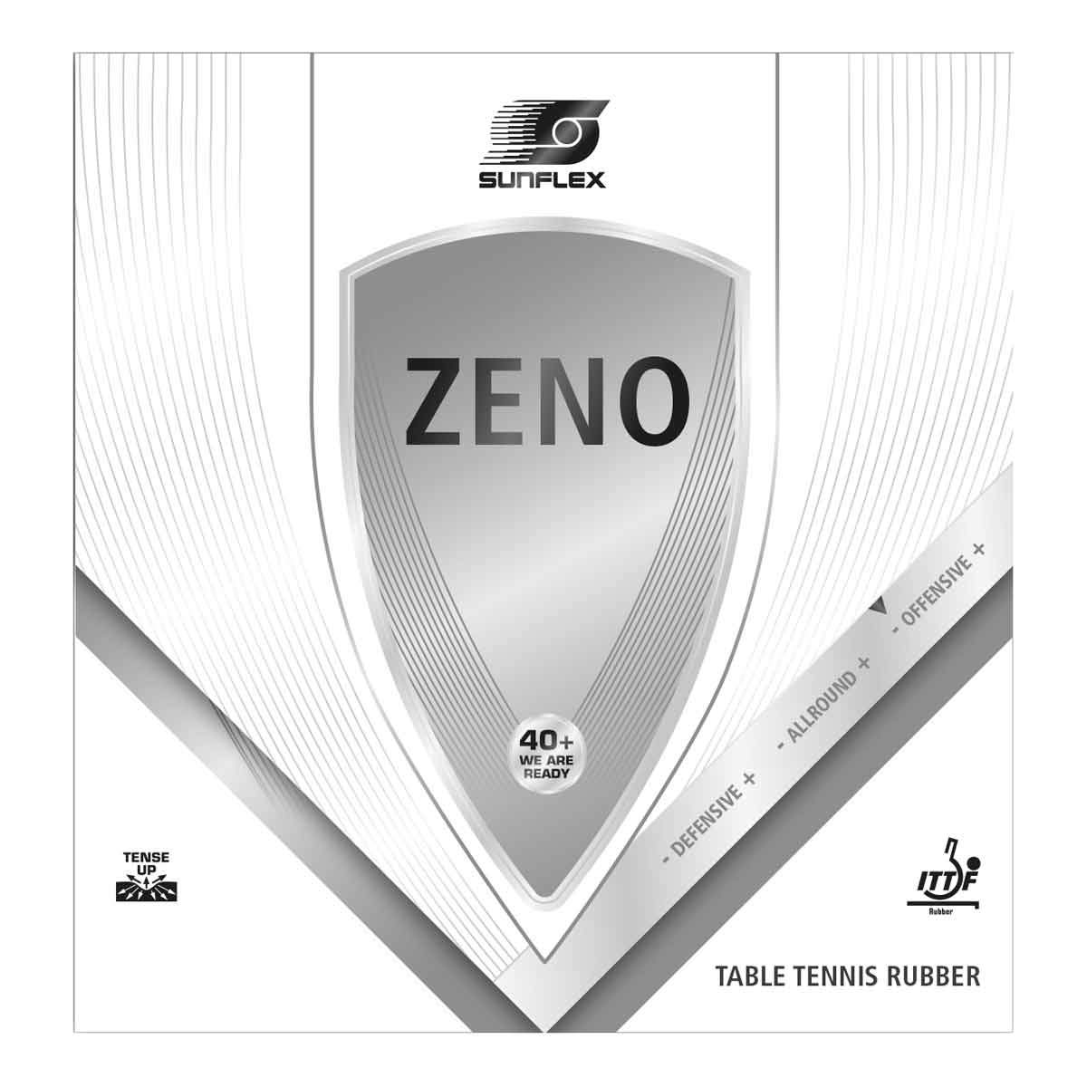 Sunflex Signature Line Zeno Tischtennis-Belag schwarz 1,5 mm
