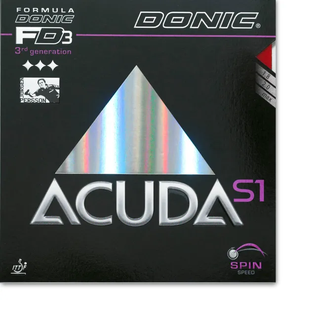 DONIC Acuda S1 Tischtennisbelag spin mittelhart