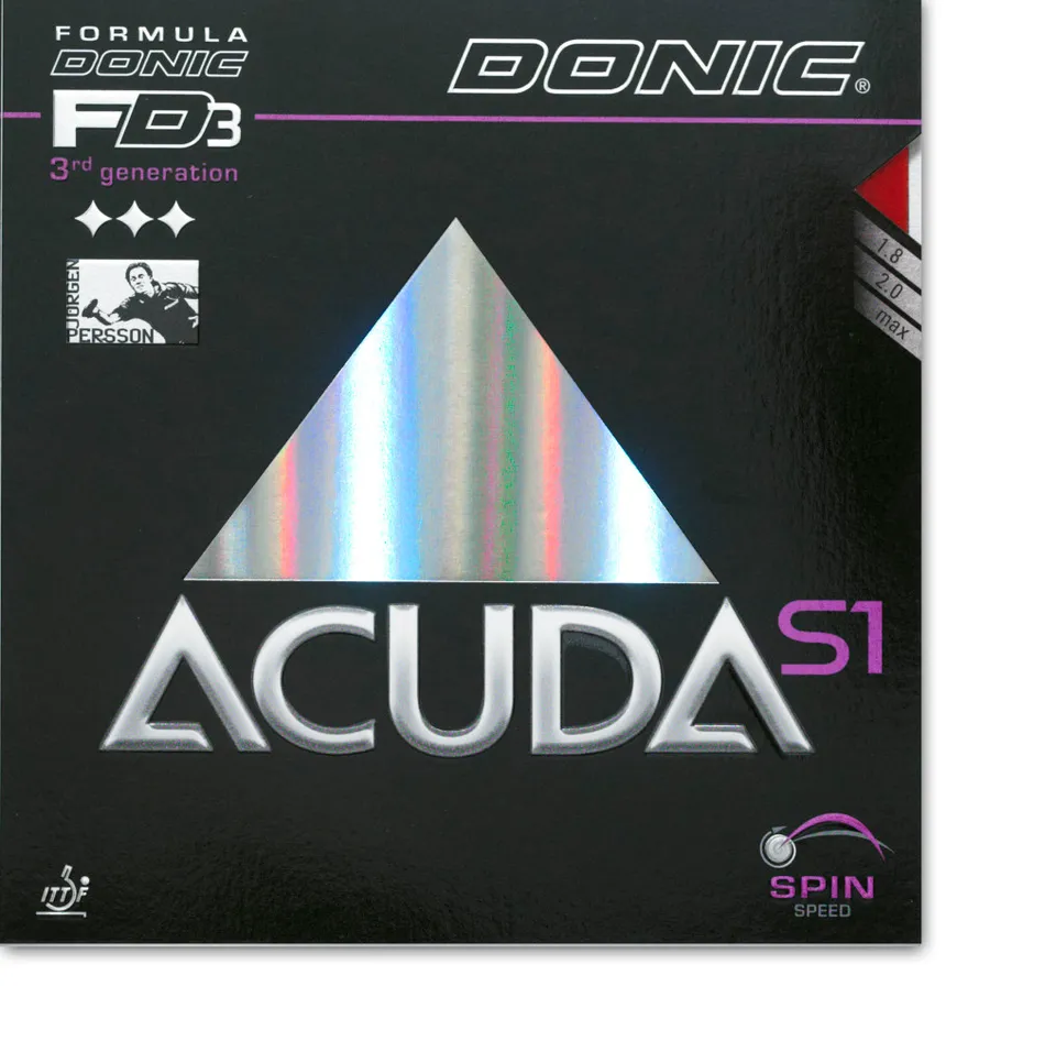 DONIC Acuda S1 Tischtennisbelag spin mittelhart