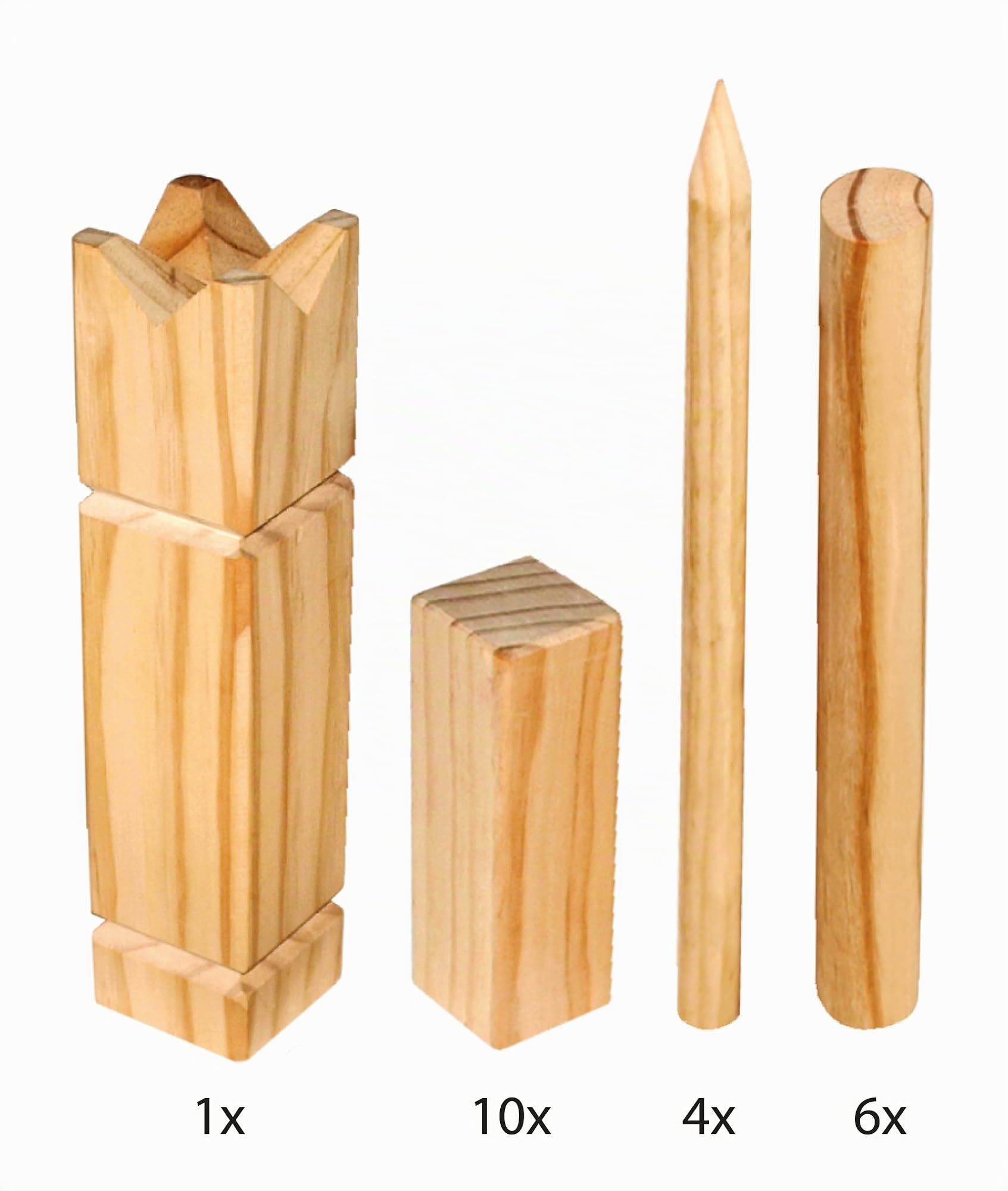 Schildkröt Outdoor Kubb Schwedenschach Holz FSC Set
