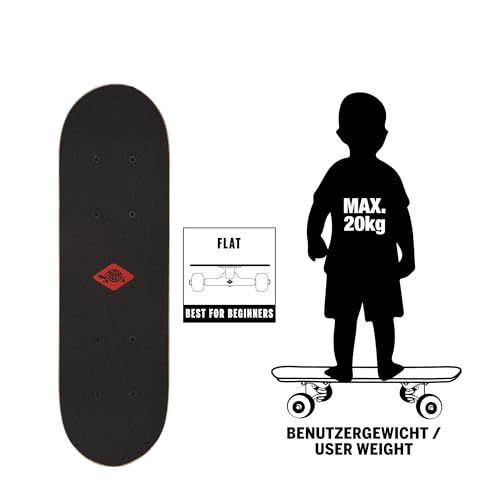 Schildkröt Outdoor Mini-Skateboard 17 43cm für 4-6 Jahre