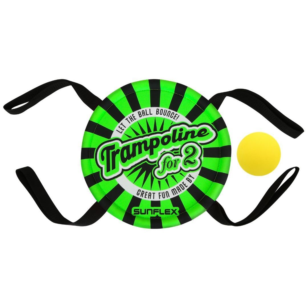 Sunflex Action Pro Trampoline for 2 Geschicklichkeitsspiel grün+Ball
