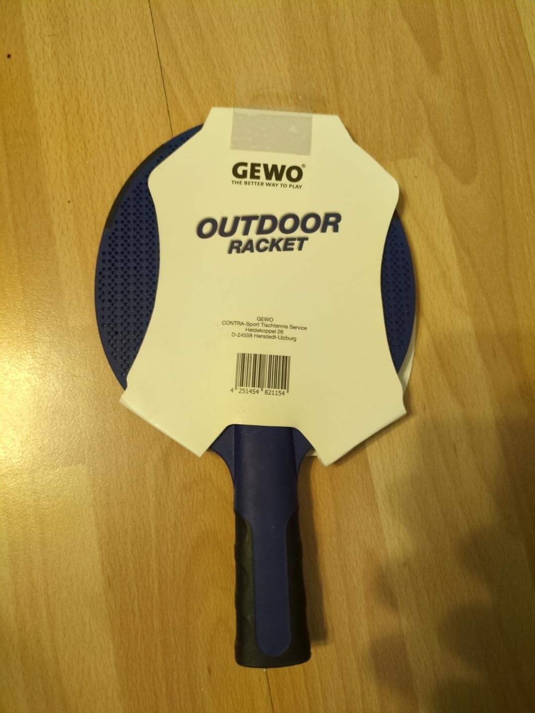 GEWO AWR Outdoor Tischtennisschläger blau wetterfest konkav