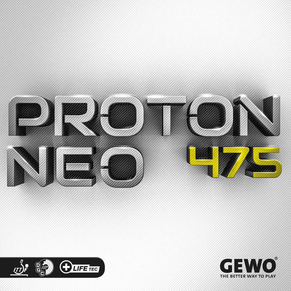 GEWO Proton Neo 475 Tischtennisbelag 2,2mm spinfreudig