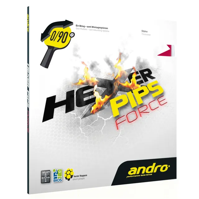 Andro Hexer Pips Force Tischtennisbelag Rotation