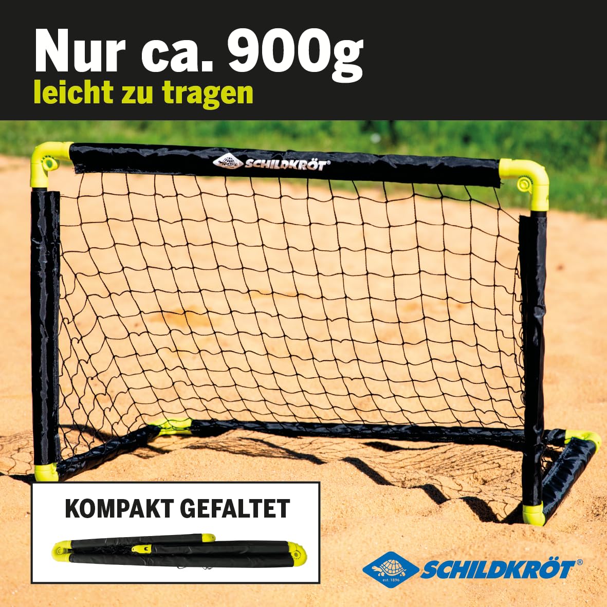 Schildkröt Outdoor Fußballtor klappbar 90 cm wetterfest mit Heringe