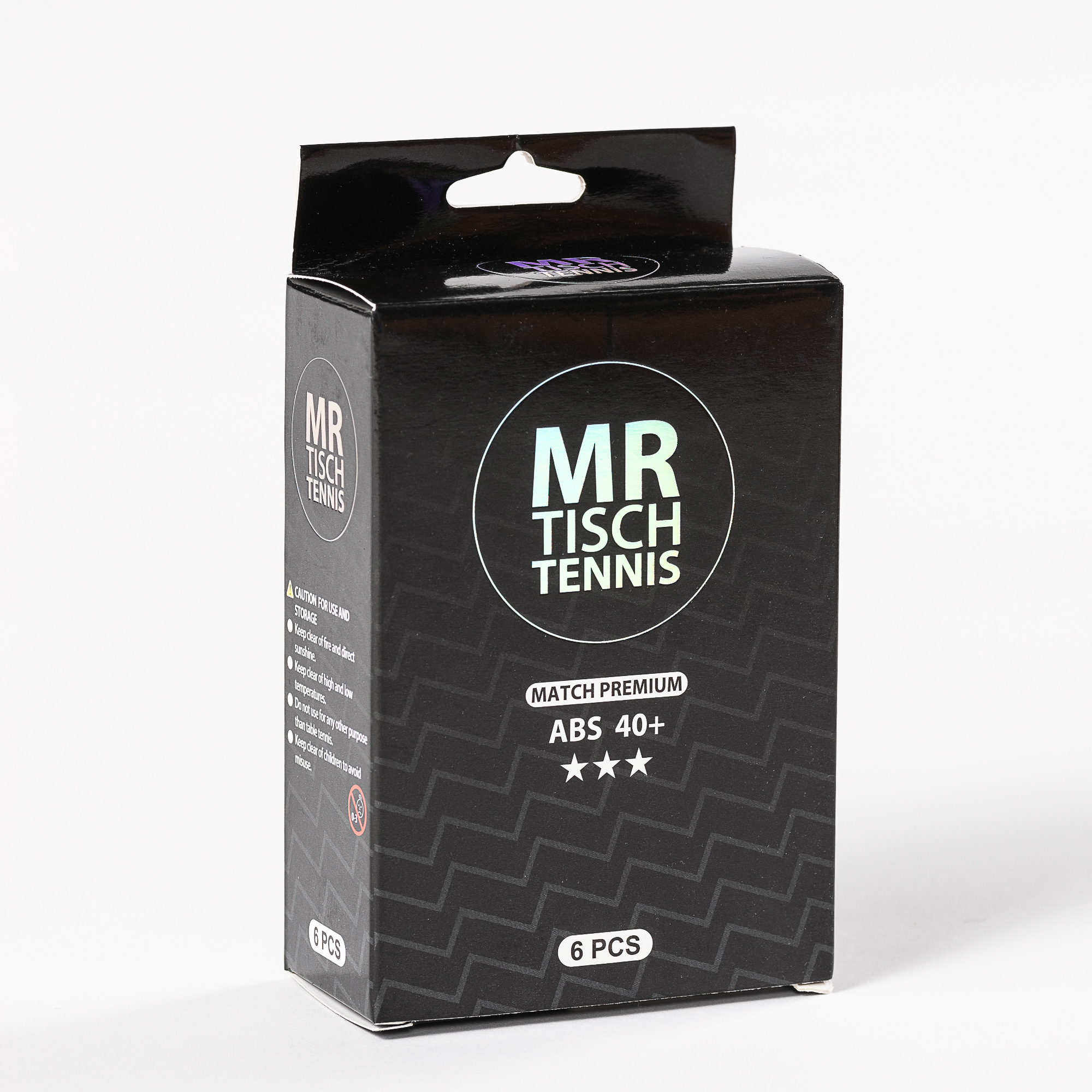 Mr. Tischtennis 3*** P40+ Cell-Free Tischtennisbälle 6 Stück
