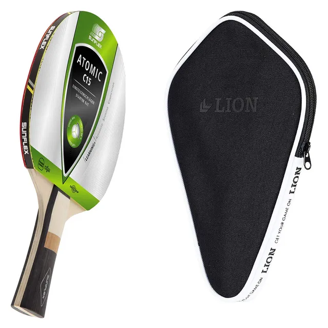 Sunflex Atomic C15 Tischtennisschläger mit Hülle Einsteiger-Set