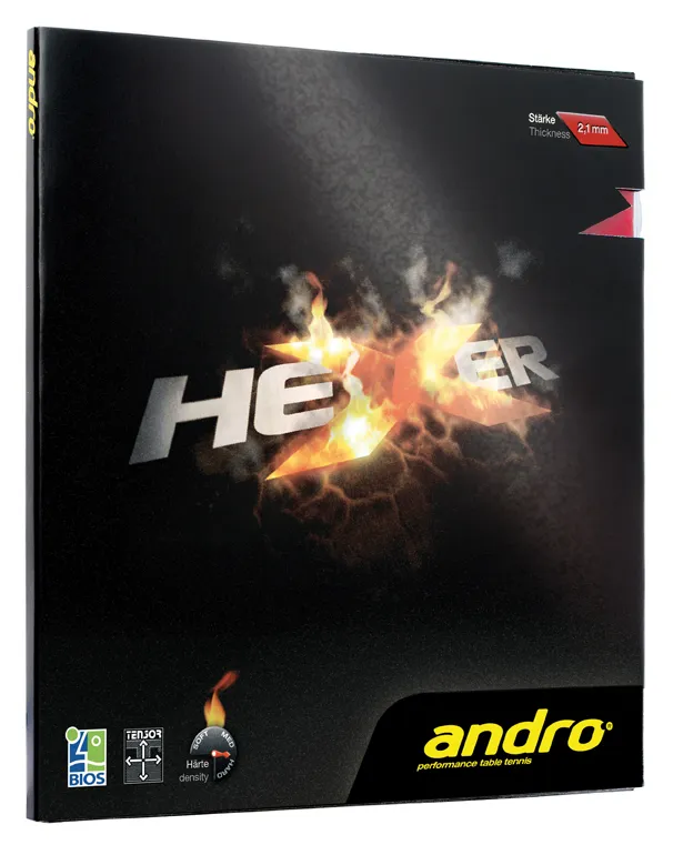 ANDRO Hexer Tischtennisbelag Topspin Tensor Rotation