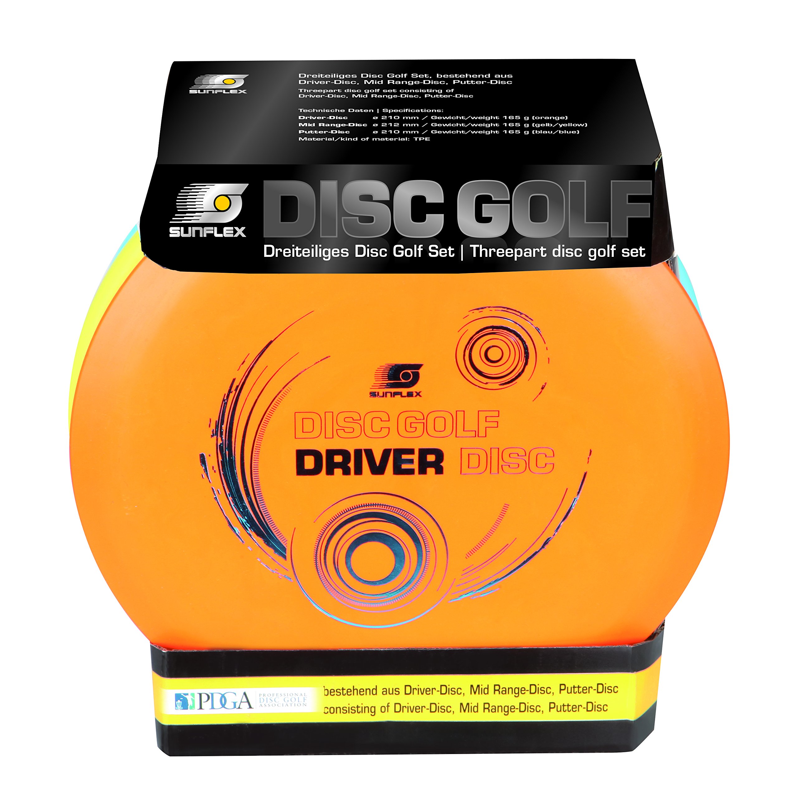 Sunflex Action Pro Wurfscheiben Pro Disc Golf 3er Set
