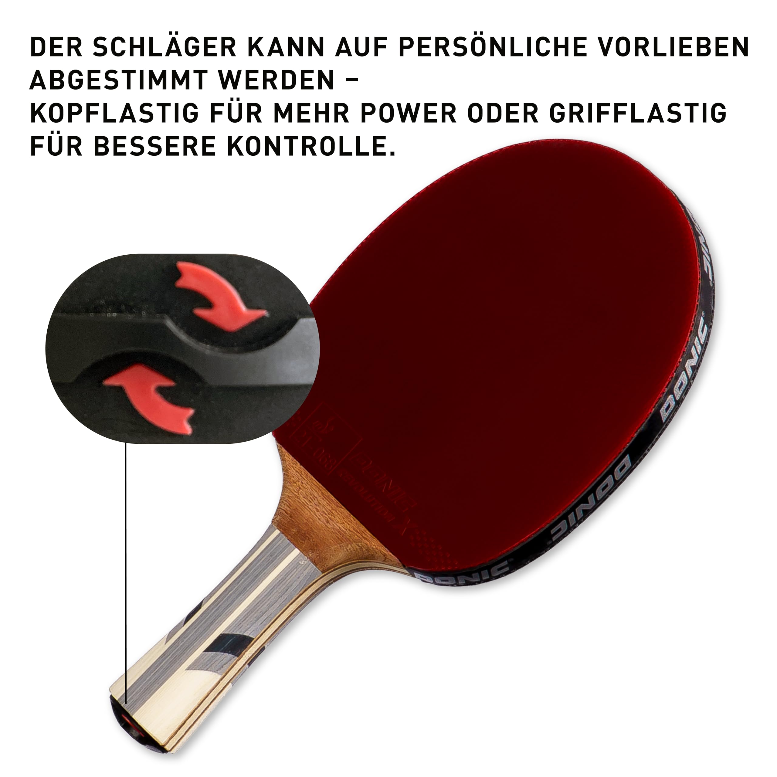 Schildkröt Waldner 3000 Tischtennisschläger Carbon 2,1 mm