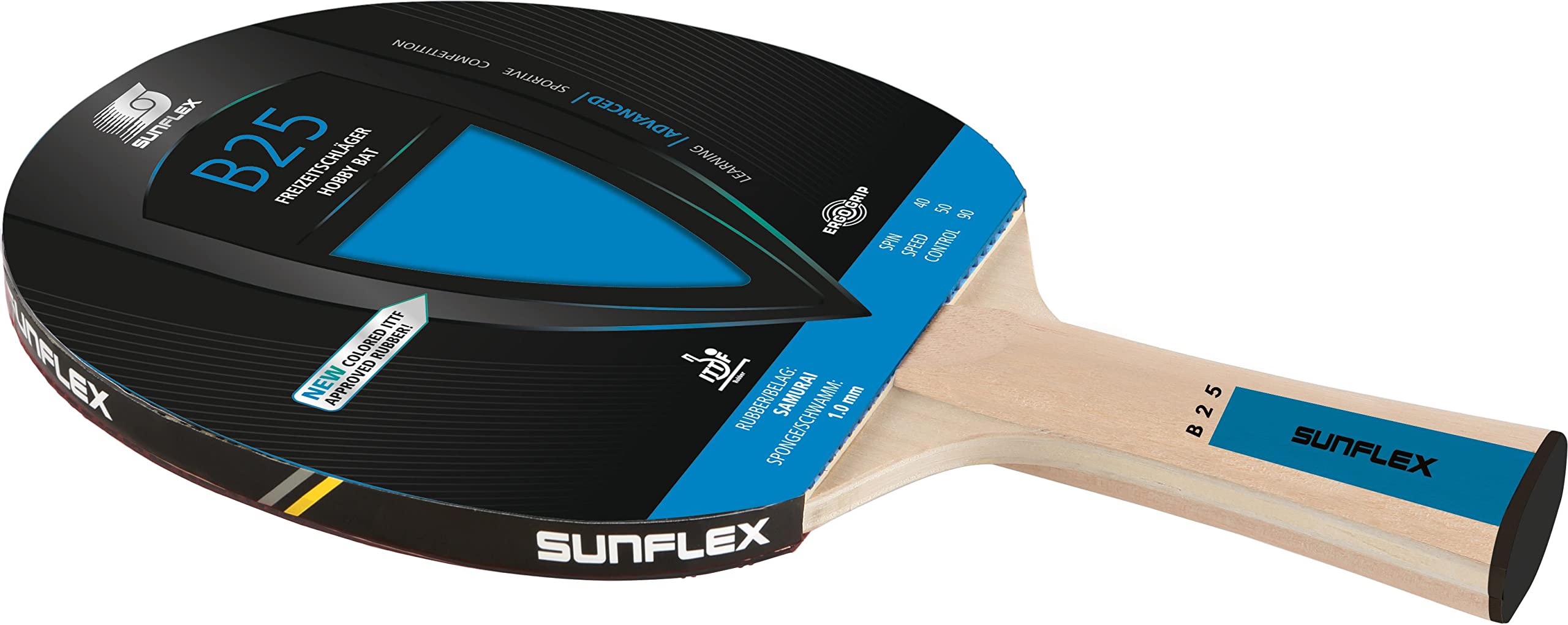 Sunflex Color Comp B25 Tischtennisschläger Blau mit Hülle